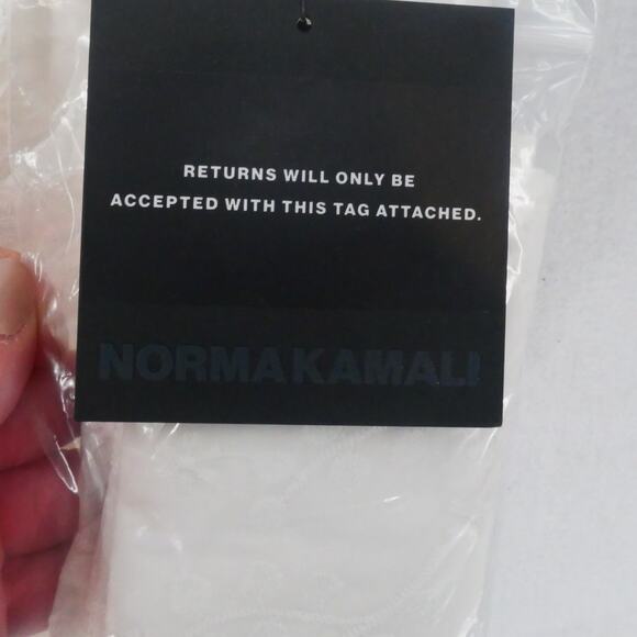 NEW NORMA KAMALI Women's Large Super Oversized Shirt Babydoll Mini Dress White - Picture 10 of 14